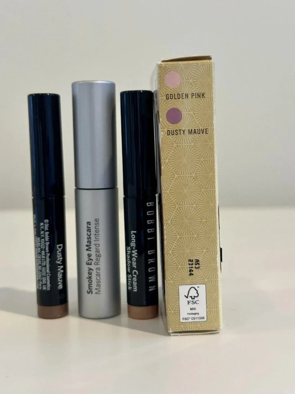 BOBBI BROWN Mini Long-Wear Cream Shadow Sticks & Mascara Set New in Box
